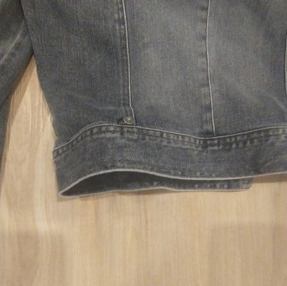 Leopard Print Collar Denim Jacket Buffalo vintage - Picture 9 of 9